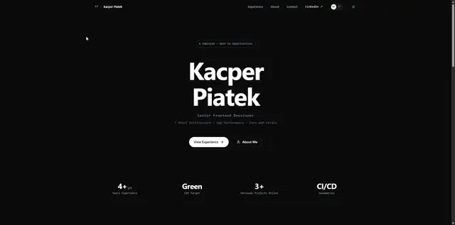 Kacper Piatek Portfolio