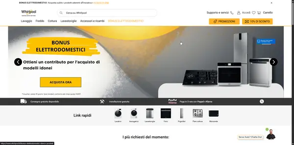 Whirlpool EMEA screenshot 1